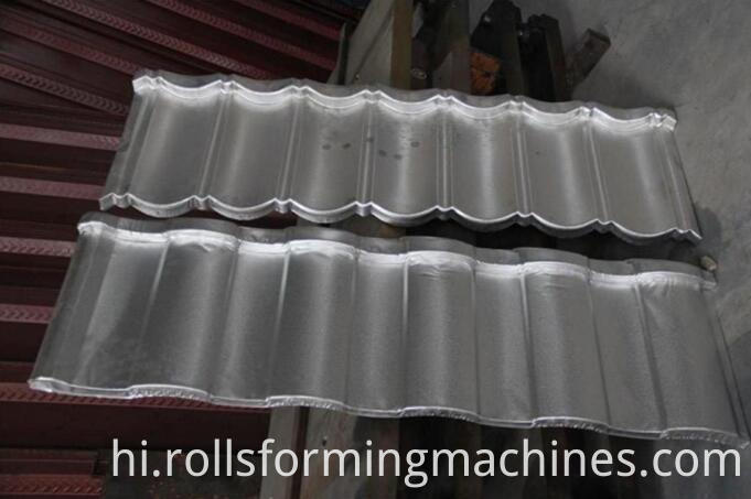 पत्थर लेपित टाइल उत्पादन लाइन D11 Metro Roman Roof Tiles machine stone coated tile production line